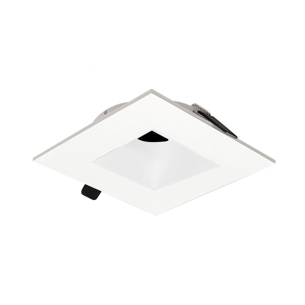 2&#34; Iolite Can-less Square Downlight Trim, White finish
