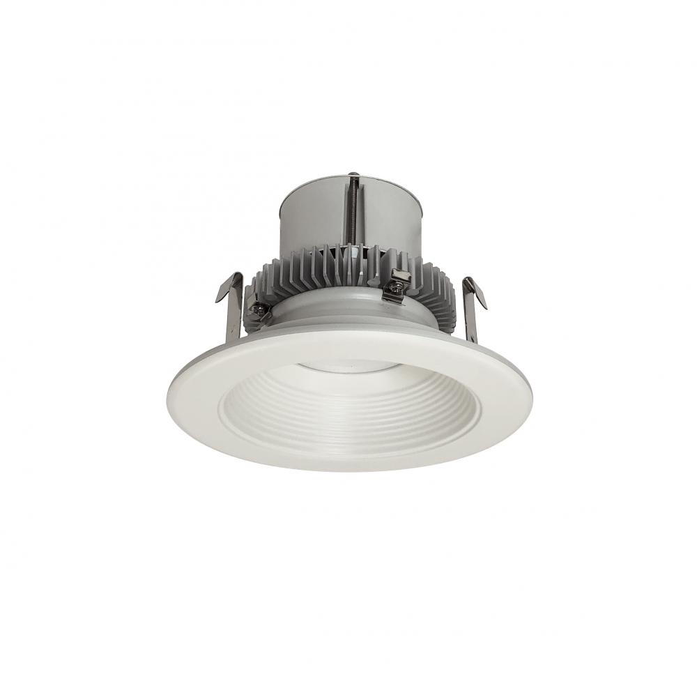 4&#34; Cobalt Click Round Retrofit Baffle, 1000lm / 12W, 3000K, White Baffle / White Flange