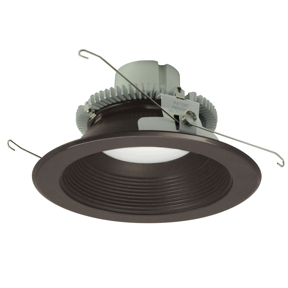 6&#34; Cobalt Click Round Retrofit Baffle, 1000lm / 12W, 3000K, Bronze Baffle / White Flange
