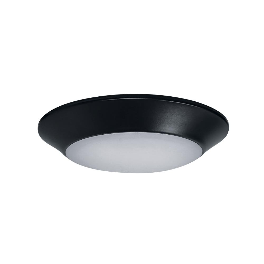 4&#34; AC Opal LED Surface Mount, 700lm / 10W, Selectable CCT, Black finish