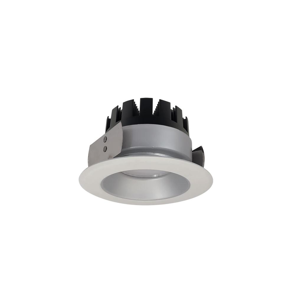4&#34; Marquise III Round Open Reflector, 1500lm, 3000K, Flood Optic, Haze Reflector/White Flange
