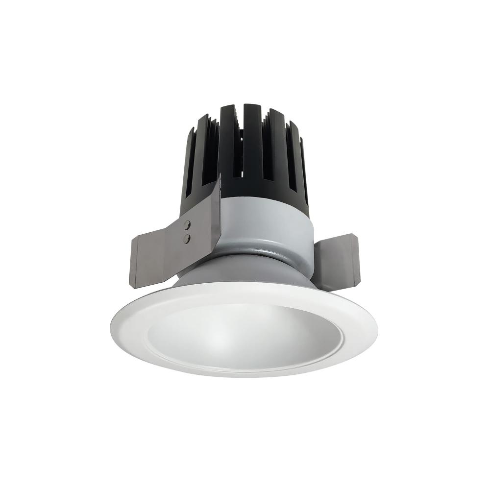 5&#34; Marquise III Round Open Reflector, 2000lm, 3000K, Flood Optic, White Reflector/White Flange