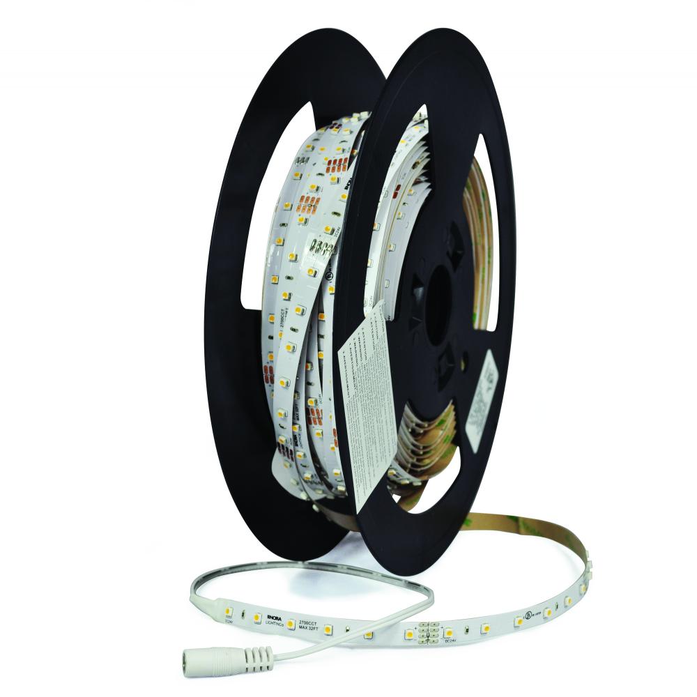 Standard Custom Cut 24V Continuous LED Tape Light, 80lm / 1.3W per foot, 3000K, 90+ CRI
