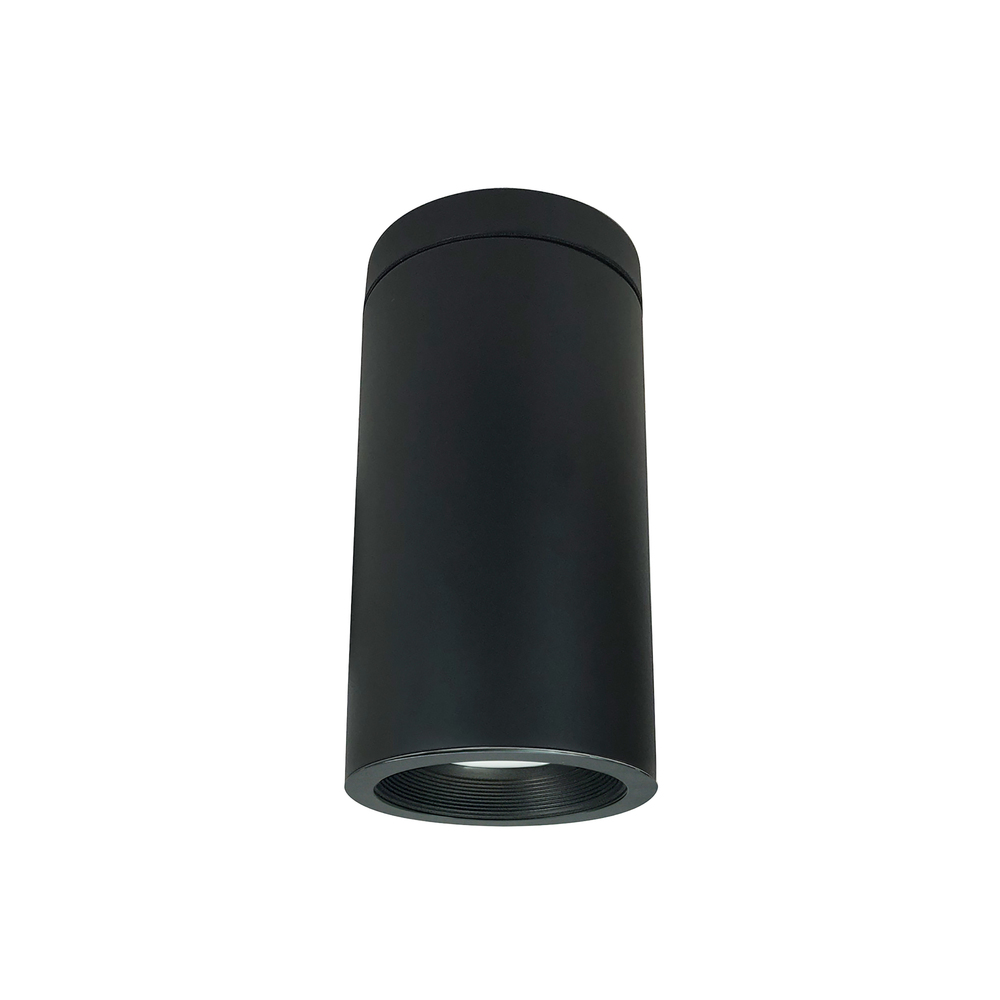 6&#34; Cobalt Surface Mount Cylinder, Black, 1000L, 3000K, Black/Black Baffle, 120V Triac/ELV/0-10V