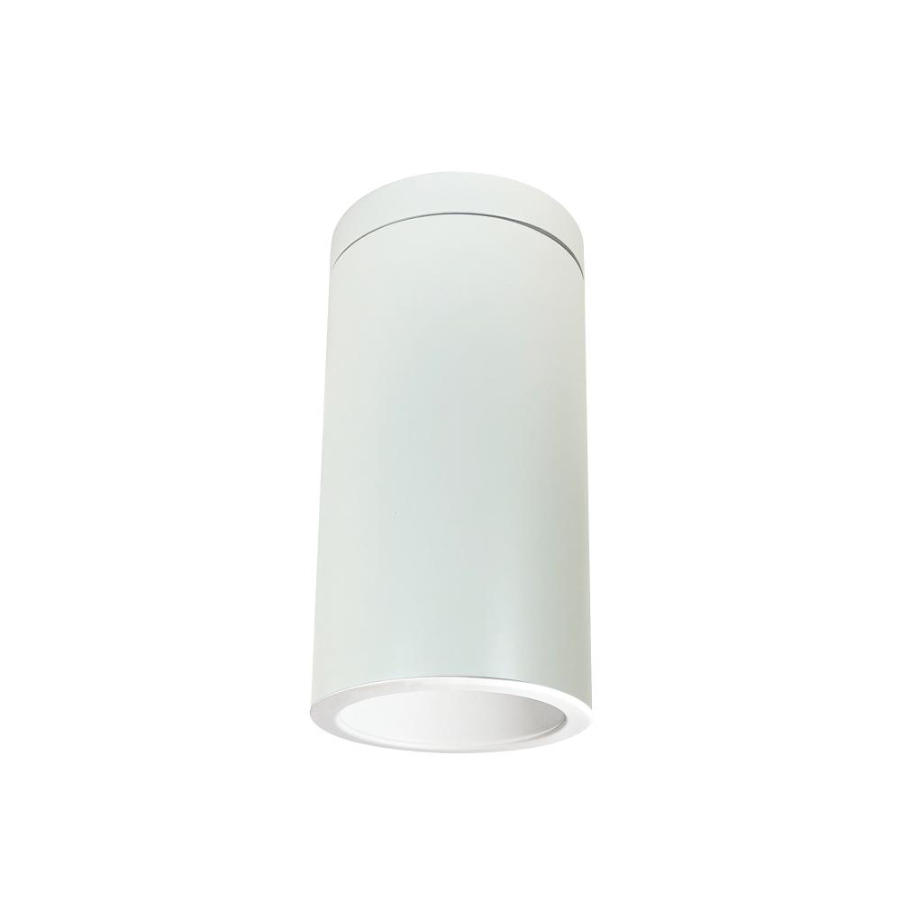6&#34; Cylinder, White, Surface Mount, Incandescent, Refl., White