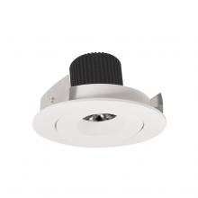 Nora NIO-4RG40QWW - 4" Iolite LED Round Adjustable Gimbal, 10-Degree Optic, 850lm / 12W, 4000K, White Finish