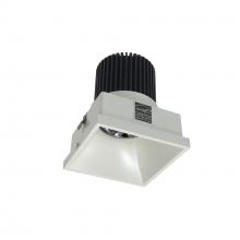 Nora NIO-4STLNDC30QWW - 4" Iolite LED Square Trimless Downlight, 10-Degree Optic, 850lm / 12W, 3000K, White Finish