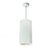 Nora NYLS2-6P15127SWWW6 - 6" CYL PENDANT 1500L 27K REF, SPOT, WHT/WHT FLANGE 120V WHT CYL 120-277V 0-10V