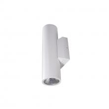 Nora NYUD-3L1345MPW - 3" Up & Down Wall Mounted LED Cylinder with Selectable CCT, Matte Powder White finish