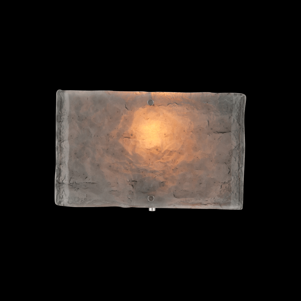 Textured Glass Square Cover Sconce-0B 11&#34;