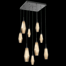 Hammerton CHB0049-09-MB-RB-C01-L1 - Aalto Square 9pc Multi-Pendant