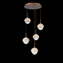 Hammerton CHB0093-05-BB-TC-C01-L1 - Cabochon Round Pendant Chandelier
