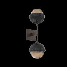 Hammerton IDB0093-02-FB-B-L3-BM - Cabochon Double Sconce