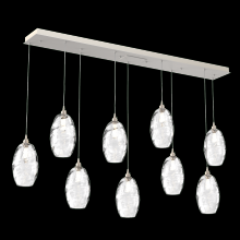 Hammerton PLB0035-09-BS-OC-C01-E2 - Ellisse Linear 9pc Multi-Pendant