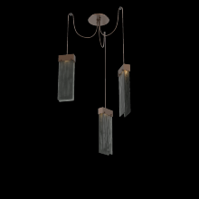 Hammerton SCB0042-03-BB-SG-C01-L1 - Parallel Glass Round 3pc Swag Multi-Pendant