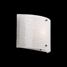 Hammerton CSB0044-0A-PN-IW-E2 - Textured Glass Round Cover Sconce-0A 11"