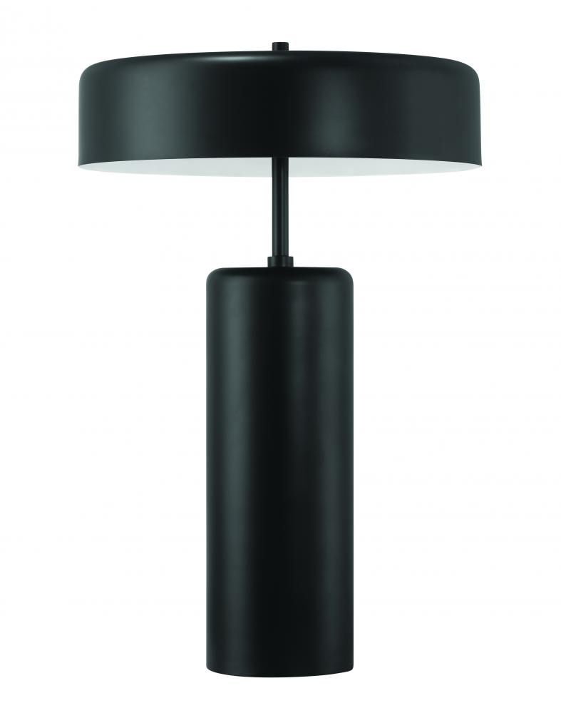 3 Light Table Lamp in Flat Black