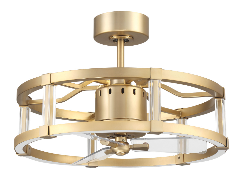24&#34; Overall, 18&#34; Ceiling Fan w/Wi-Fi, Blades & LED Light Kit