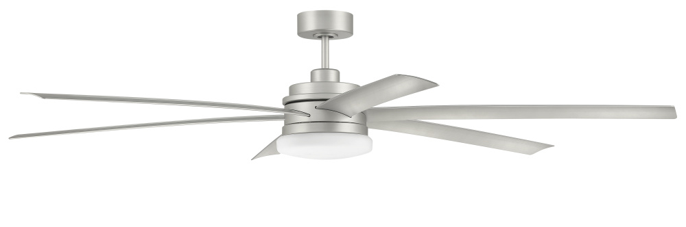 72&#34; Ceiling Fan w/Wi-Fi, DC Motor, Blades, LED Light Kit, Damp Rated