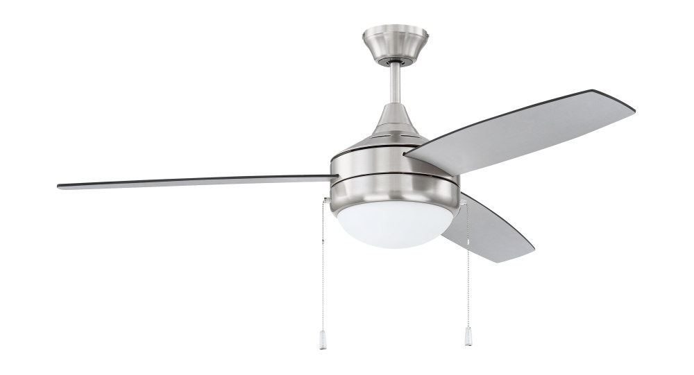 52&#34; Phaze Energy Star 3 in Brushed Polished Nickel w/ Brushed Nickel/Greywood Blades