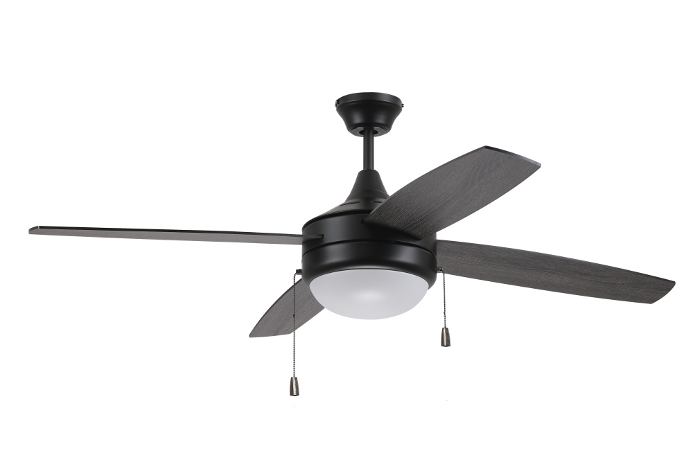 52&#34; Phaze Energy Star 4 in Flat Black w/ Flat Black/Greywood Blades