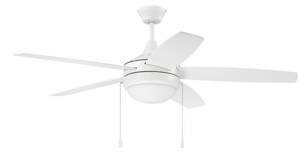 52&#34; Phaze Energy Star 5 in White w/ White Blades