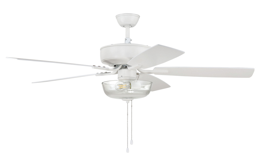 52&#34; Pro Plus 101 in White w/ White/Washed Oak Blades