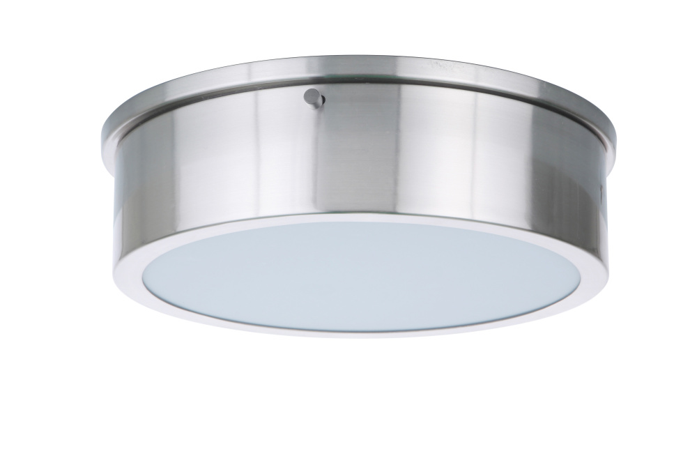 Fenn 1 Light 11&#34; LED Flushmount in Brushed Polished Nickel