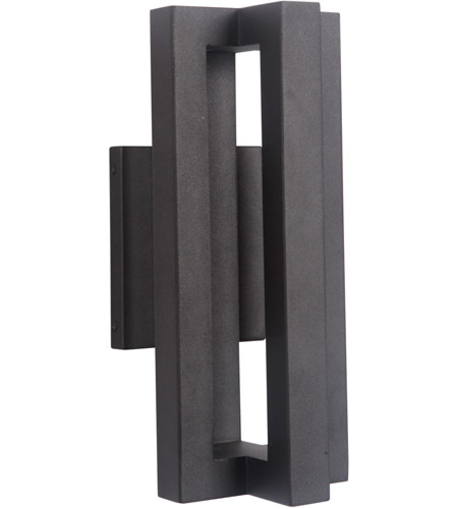 Kai 1 Light Small LED Outdoor Lantern in Textured Black