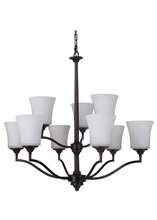 Craftmade 41729-OB - 9 Light Chandelier