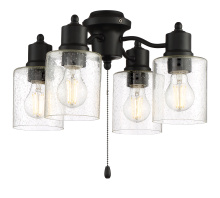 Craftmade LK403107-FB-LED - 4 Light Universal Light Kit in Flat Black