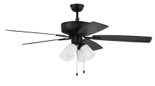 Craftmade P114FB5-52FBGW - 52" Ceiling Fan w/Blades, 4 White Frost LED Lights