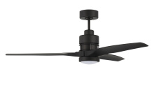Craftmade SONWF52FB3-FBP - 52" Sonnet WiFi in Flat Black w/ Flat Black Blades