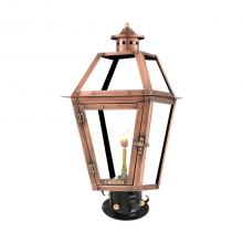 Primo Gas Lanterns OL-22G_CT/PM - Gas Post Mount w/Column Top